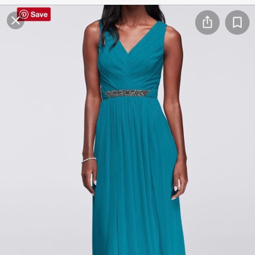 Davids Bridal formal dress color Oasis size 4